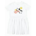 thumbnail image 1 of Inktastic Fun Farm Animals Cow, Pig, Chick Girls Toddler Dress, 1 of 5