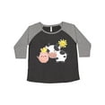 thumbnail image 1 of Inktastic Fun Farm Animals- cow, pig, chick Women's Plus Size T-Shirt, 1 of 5