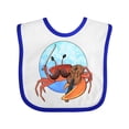 thumbnail image 1 of Inktastic Fun Fiddler Crab with Violin and Mustache Boys or Girls Baby Bib, 1 of 4