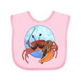 thumbnail image 1 of Inktastic Fun Fiddler Crab with Violin and Mustache Boys or Girls Baby Bib, 1 of 4