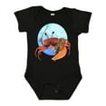 thumbnail image 1 of Inktastic Fun Fiddler Crab with Violin and Mustache Boys or Girls Baby Bodysuit, 1 of 5