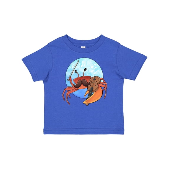 Inktastic Fun Fiddler Crab with Violin and Mustache Boys or Girls Baby T-Shirt