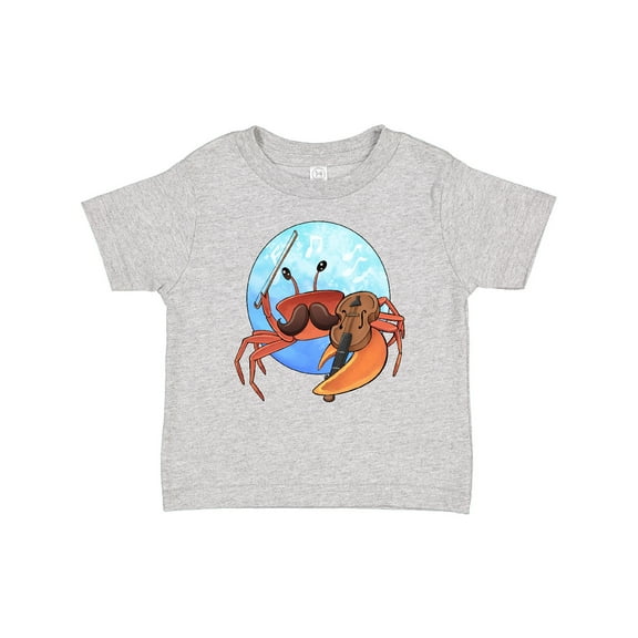 Inktastic Fun Fiddler Crab with Violin and Mustache Boys or Girls Baby T-Shirt