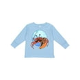 thumbnail image 1 of Inktastic Fun Fiddler Crab with Violin and Mustache Boys or Girls Long Sleeve Toddler T-Shirt, 1 of 5