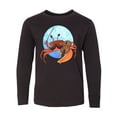 thumbnail image 1 of Inktastic Fun Fiddler Crab with Violin and Mustache Long Sleeve Youth T-Shirt, 1 of 5