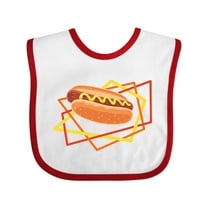 Inktastic Fun Hot Dog for Summer Boys or Girls Baby Bib
