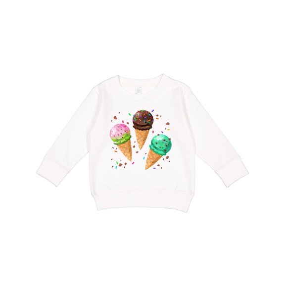 Inktastic Fun Ice Cream Flavors for Summer Toddler Sweatshirt