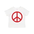 thumbnail image 1 of Inktastic Fun Red Peace Sign Boys or Girls Toddler T-Shirt, 1 of 5