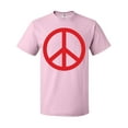 thumbnail image 1 of Inktastic Fun Red Peace Sign T-Shirt, 1 of 5