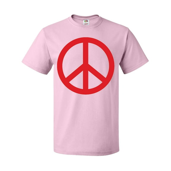 Inktastic Fun Red Peace Sign T-Shirt