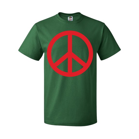Inktastic Fun Red Peace Sign T-Shirt