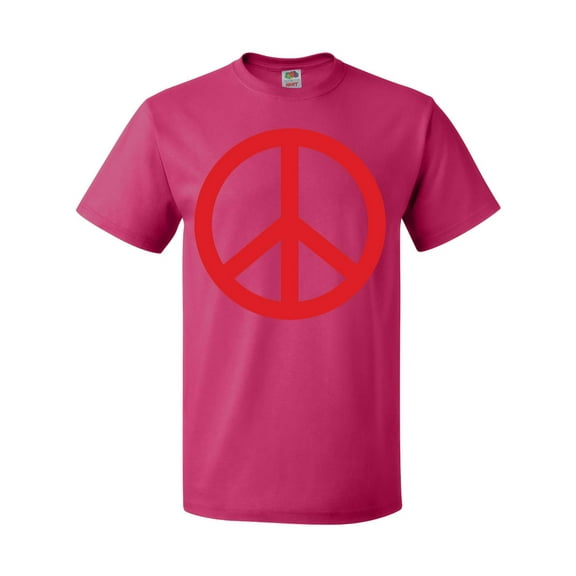Inktastic Fun Red Peace Sign T-Shirt