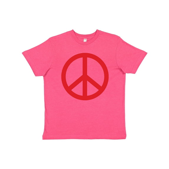 Inktastic Fun Red Peace Sign Youth T-Shirt