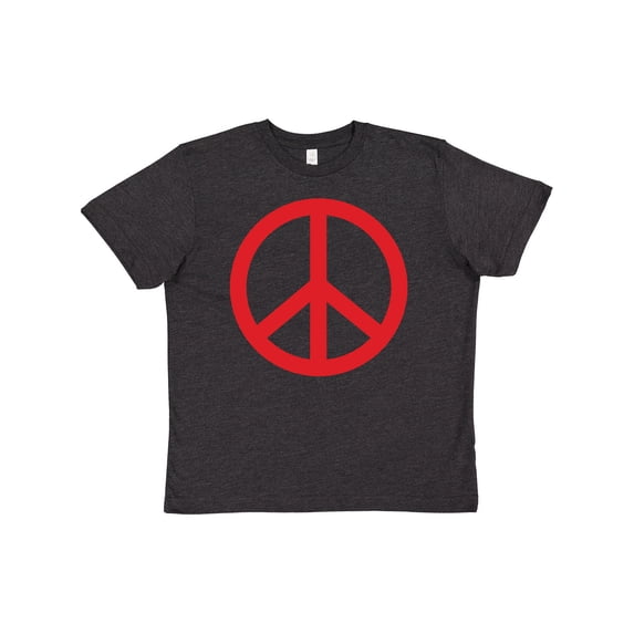 Inktastic Fun Red Peace Sign Youth T-Shirt