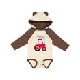 thumbnail image 1 of Inktastic Fun Red Tractor Boys or Girls Long Sleeve Baby Bodysuit, 1 of 5