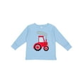 thumbnail image 1 of Inktastic Fun Red Tractor Boys or Girls Long Sleeve Toddler T-Shirt, 1 of 5