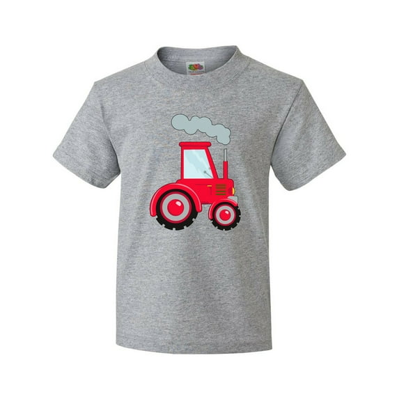 Inktastic Fun Red Tractor Youth T-Shirt