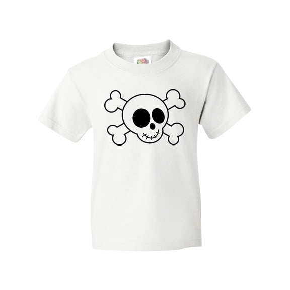 Inktastic Fun Skull And Crossbones Youth T-Shirt