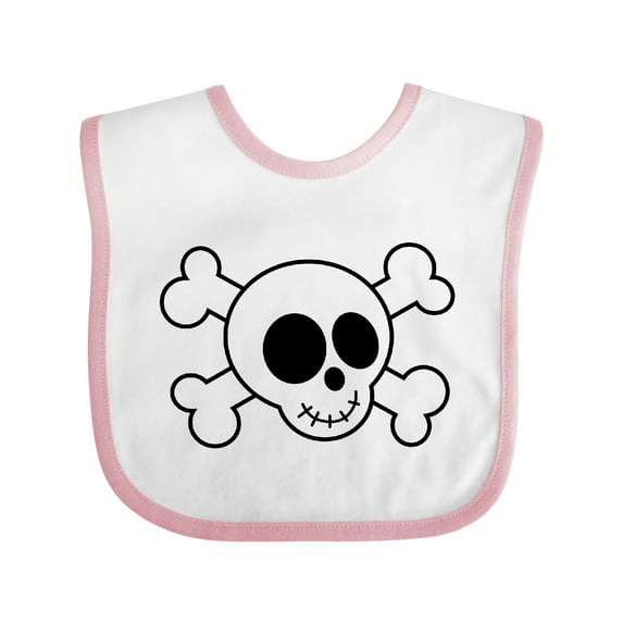 Inktastic Fun Skull and Crossbones Boys or Girls Baby Bib