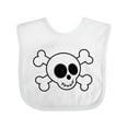 thumbnail image 1 of Inktastic Fun Skull and Crossbones Boys or Girls Baby Bib, 1 of 4