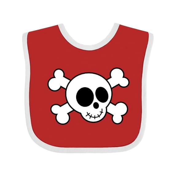 Inktastic Fun Skull and Crossbones Boys or Girls Baby Bib