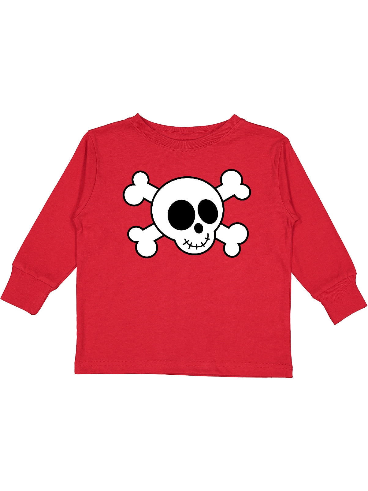 THE CAST SKULL AND CROSSBONES LONG SLEEVE T-SHIRT (White) main image 0