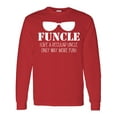 thumbnail image 1 of Inktastic Funcle Like a Regular Uncle Only Way More Fun Long Sleeve T-Shirt, 1 of 5