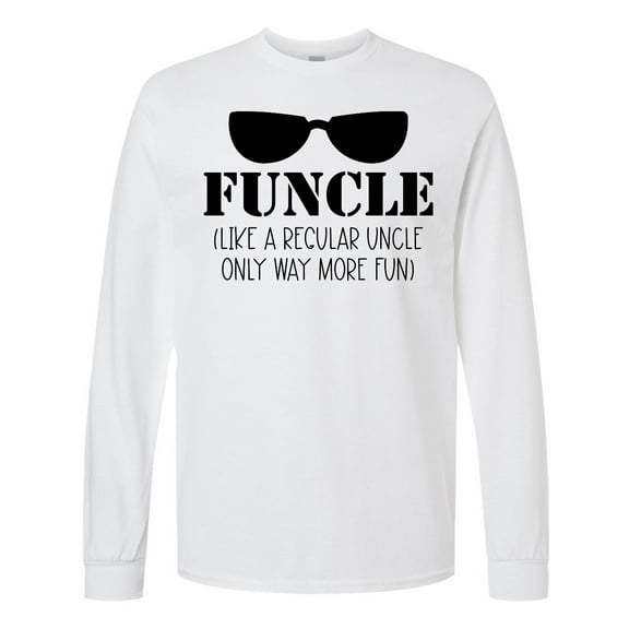 Inktastic Funcle Like a Regular Uncle Only Way More Fun Long Sleeve T-Shirt