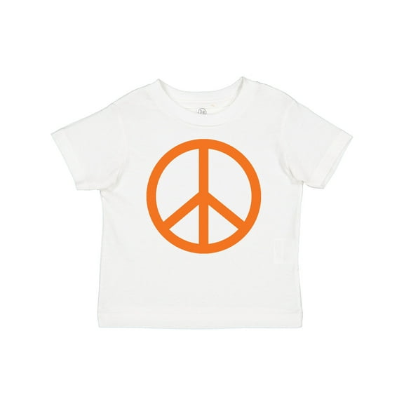 Inktastic Funky Orange Peace Sign Boys or Girls Baby T-Shirt