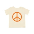 thumbnail image 1 of Inktastic Funky Orange Peace Sign Boys or Girls Baby T-Shirt, 1 of 5