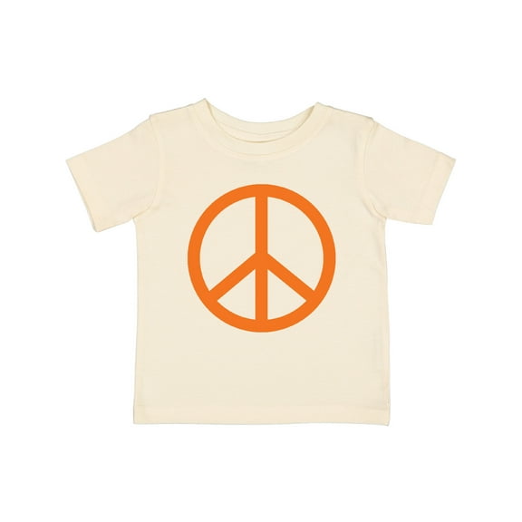 Inktastic Funky Orange Peace Sign Boys or Girls Baby T-Shirt