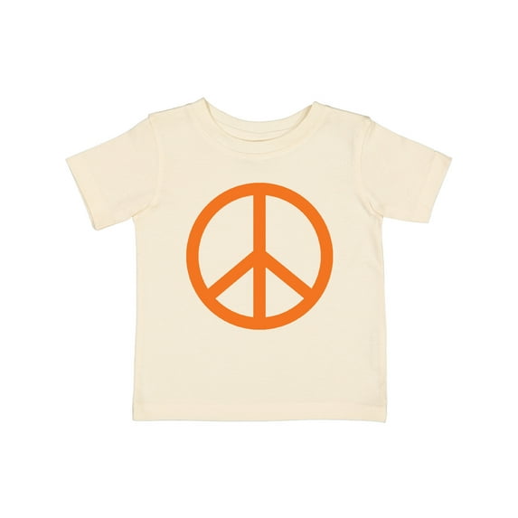 Inktastic Funky Orange Peace Sign Boys or Girls Baby T-Shirt