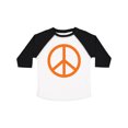 thumbnail image 1 of Inktastic Funky Orange Peace Sign Boys or Girls Toddler T-Shirt, 1 of 5
