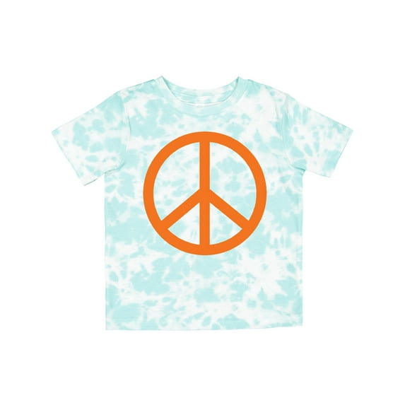 Inktastic Funky Orange Peace Sign Boys or Girls Toddler T-Shirt