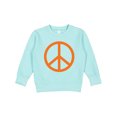 thumbnail image 1 of Inktastic Funky Orange Peace Sign Toddler Sweatshirt, 1 of 4