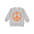 thumbnail image 1 of Inktastic Funky Orange Peace Sign Toddler Sweatshirt, 1 of 4