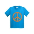 thumbnail image 1 of Inktastic Funky Orange Peace Sign Youth T-Shirt, 1 of 5
