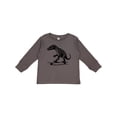 thumbnail image 1 of Inktastic Funny Alligator on Skateboard Boys Long Sleeve Toddler T-Shirt, 1 of 5
