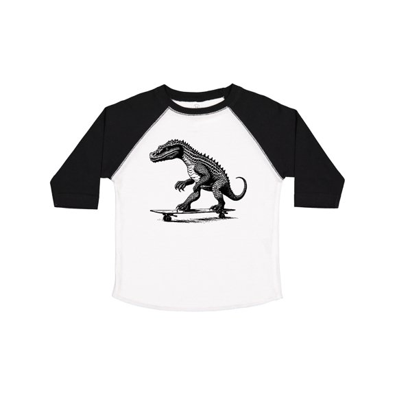 Inktastic Funny Alligator on Skateboard Boys Toddler T-Shirt