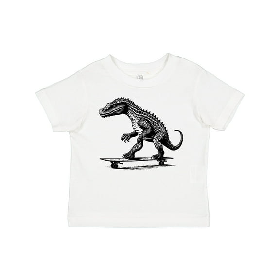 Inktastic Funny Alligator on Skateboard Boys Toddler T-Shirt