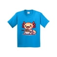 thumbnail image 1 of Inktastic Funny Axolotl Ramen Lover Youth T-Shirt, 1 of 5