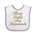 thumbnail image 1 of Inktastic Funny Baby Thanksgiving Rolls Boys or Girls Baby Bib, 1 of 4
