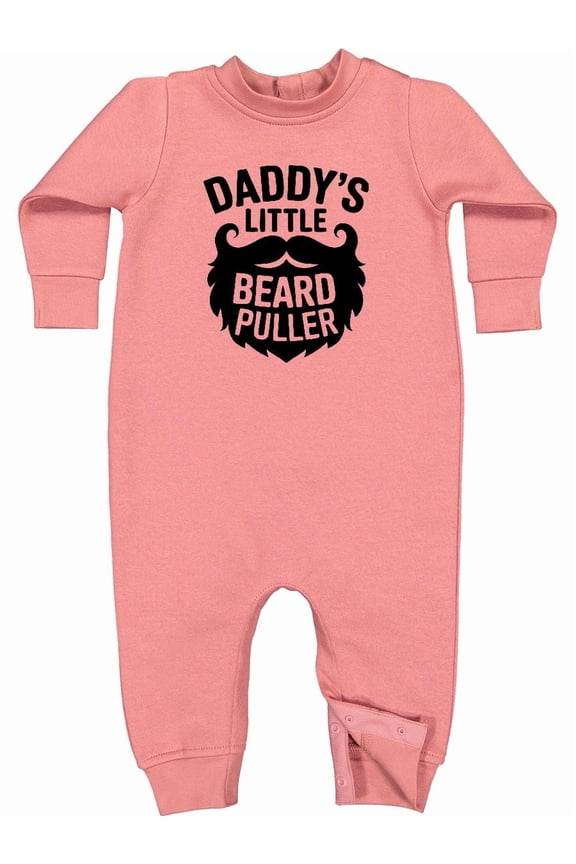 Funny Beard Baby Grow-daddy's Little Beard Puller Funny Baby Fleece Romper