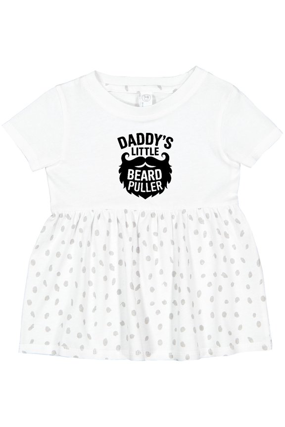 Funny Beard Baby Grow-daddy's Little Beard Puller Funny Girls Baby Dress
