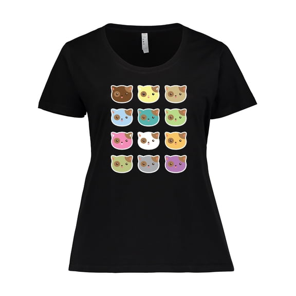 Inktastic Funny Cat Lover Kitty Kitten Women's Plus Size T-Shirt
