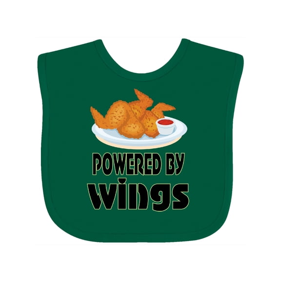 Inktastic Funny Chicken Wings Lover Boys or Girls Baby Bib