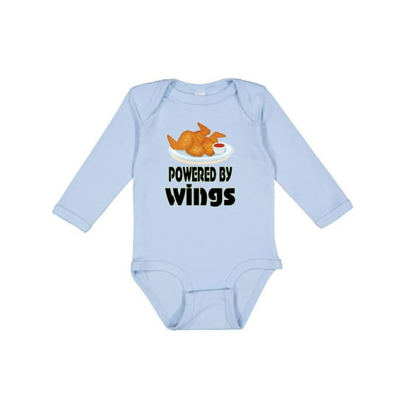 Inktastic Funny Chicken Wings Lover Boys or Girls Long Sleeve Baby Bodysuit