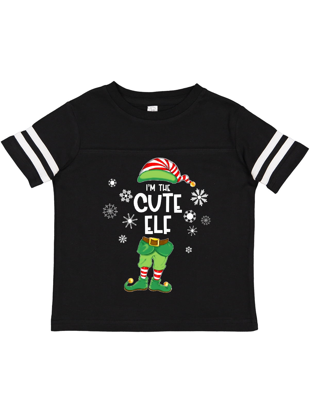 Inktastic Funny Christmas I'm the Cute Elf with Shoes and Hat Boys or Girls Toddler T-Shirt