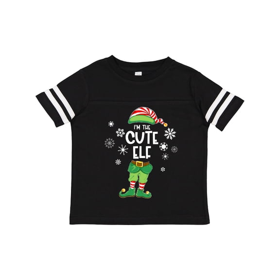 Inktastic Funny Christmas I'm the Cute Elf with Shoes and Hat Boys or Girls Toddler T-Shirt