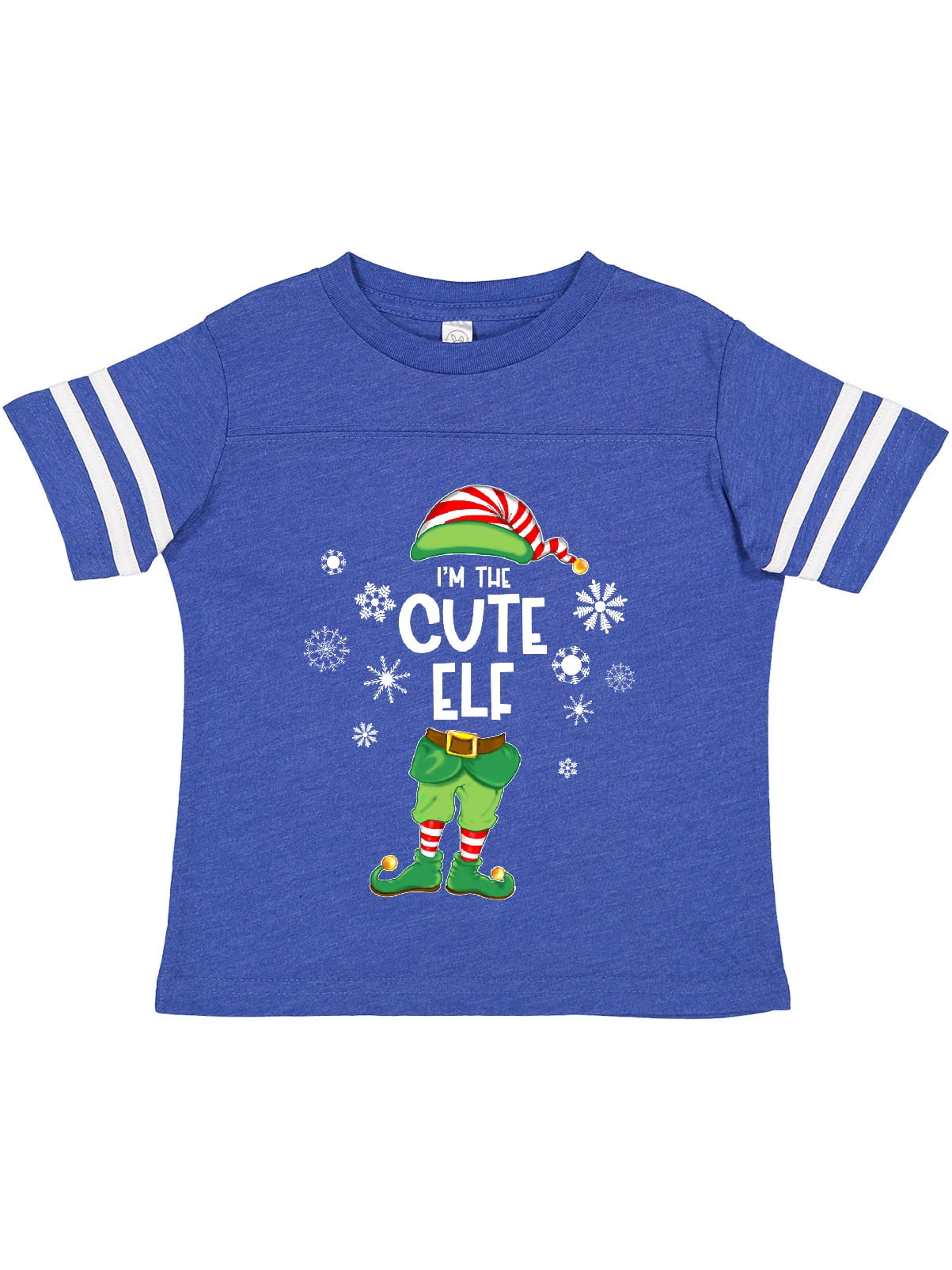 Inktastic Funny Christmas I'm the Cute Elf with Shoes and Hat Boys or Girls Toddler T-Shirt